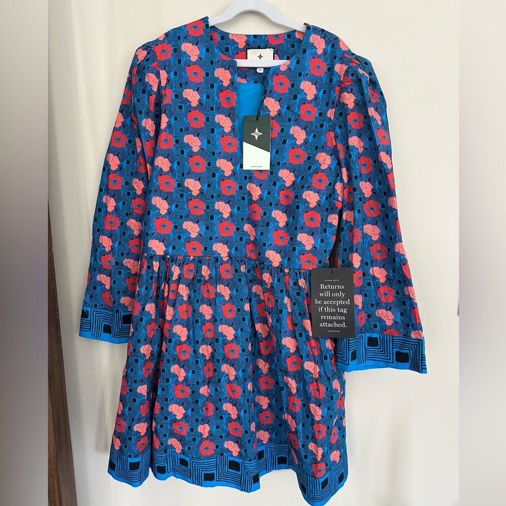NEW Tuckernuck Izzy Dress - Retro Floral. M. NWT. - Picture 7 of 9